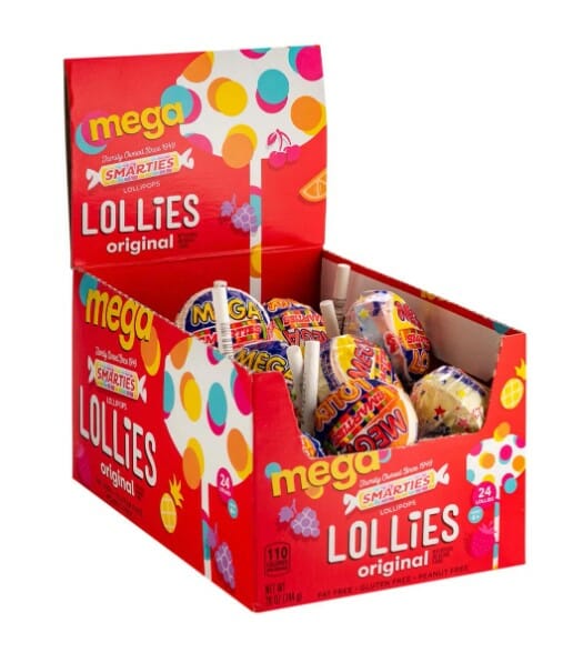 Smarties Mega Lollies Orginal 24 CT – Metro Atlanta Wholesale