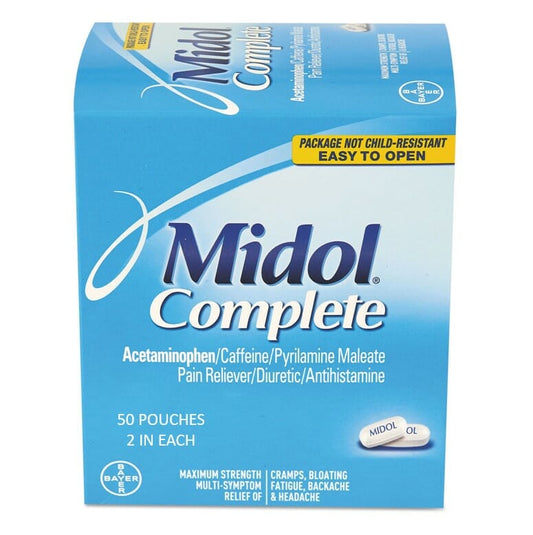 Midol Complete Box 2Pk 50CT
