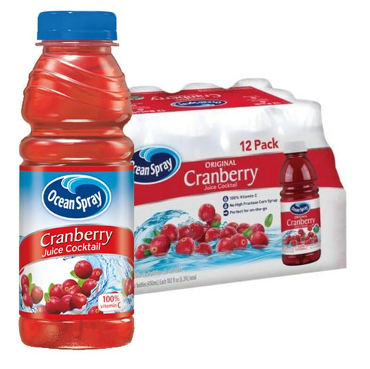 Ocean Spray Cranberry Juice 15.2 Oz 12CT