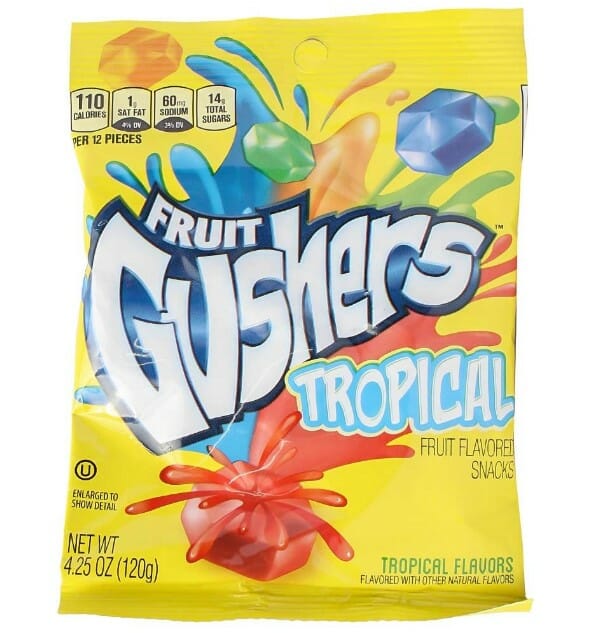 Gushers Fruit Tropical 4.25 Oz 8Ct