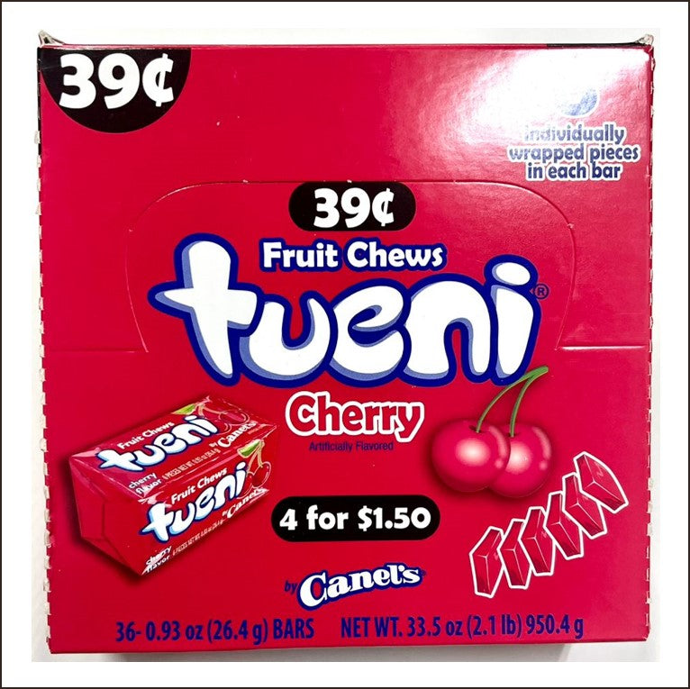 Tueni Fruit Chews 39¢ 0.93 Oz 36 CT