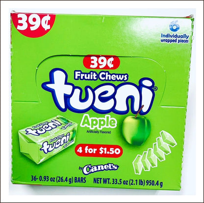 Tueni Fruit Chews 39¢ 0.93 Oz 36 CT