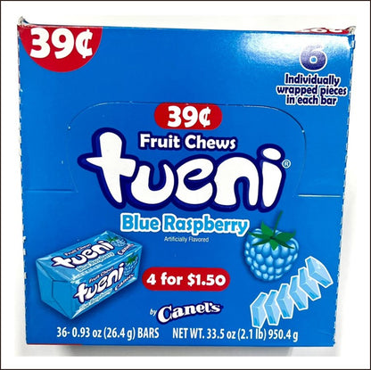 Tueni Fruit Chews 39¢ 0.93 Oz 36 CT