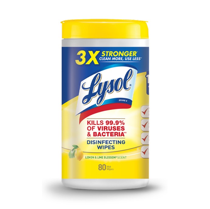 Lysol Wipes Lemon Lime 80 CT