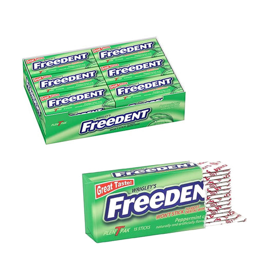 Freedent Gum peppermint Sticks 12 Ct