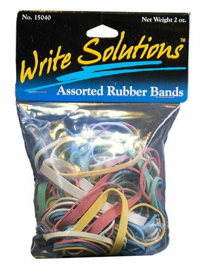 Write Solutions Assorted Rubber Bands 2Oz 1CT