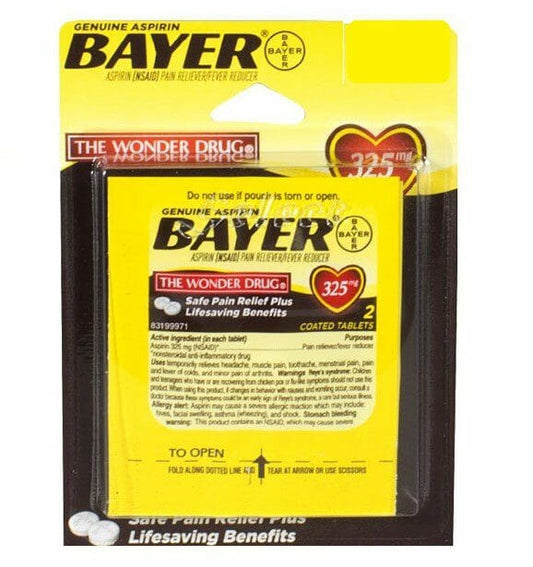 BAYER ASPIRIN BLISTER PACK 2PK 6CT