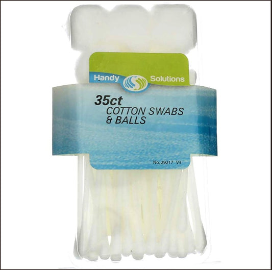 Handy Solution Tips Cotton Swabs & Balls 35 CT