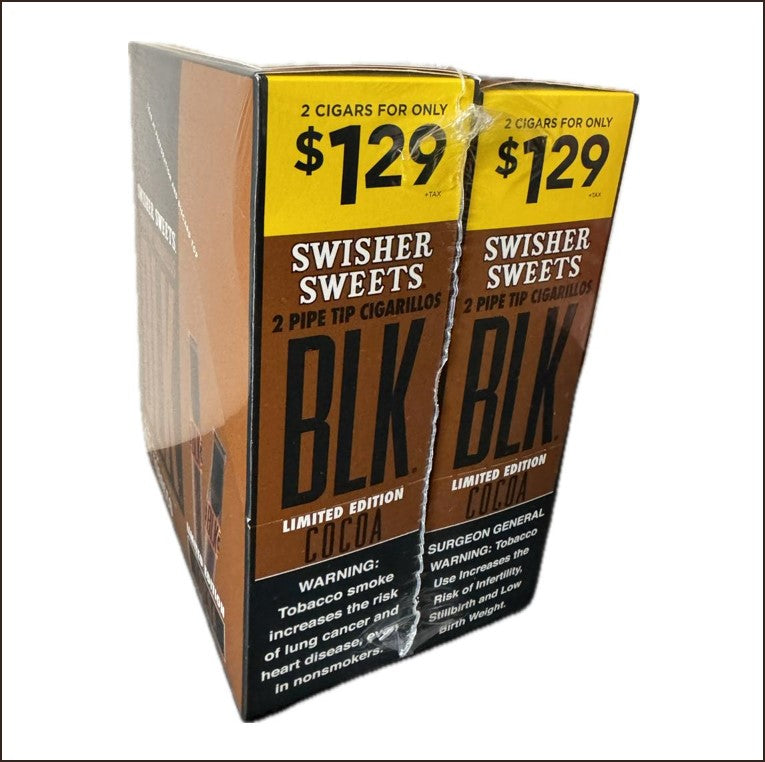 Swisher Sweet Blk 2/1.29 2Pk 30CT