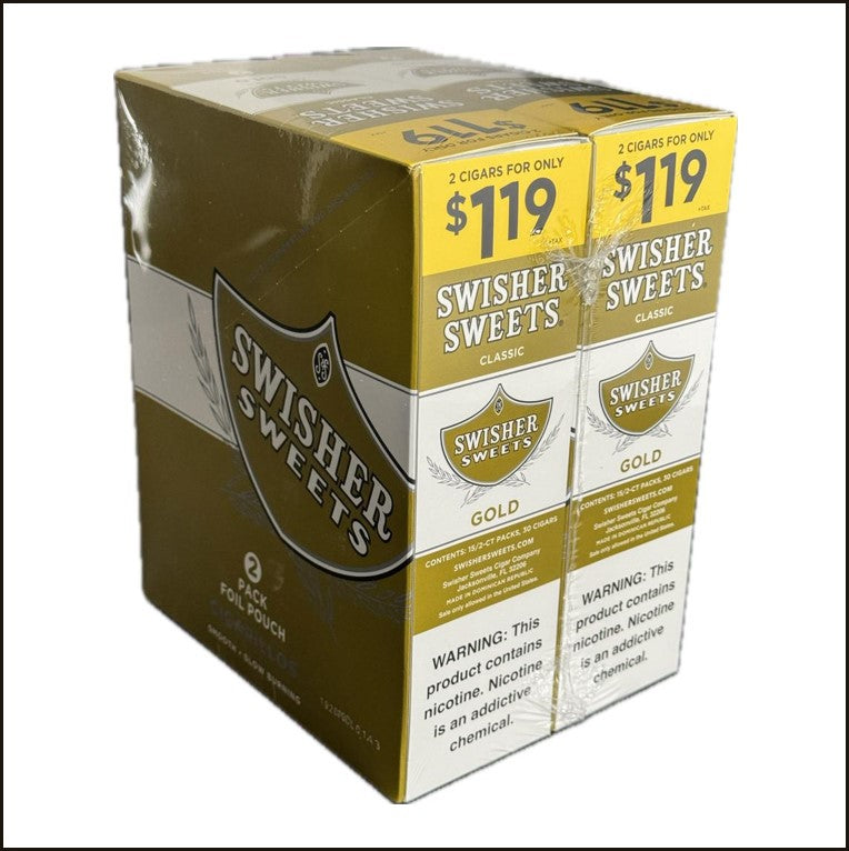 Swisher Sweet Cigar 2/1.19 2Pk 30CT