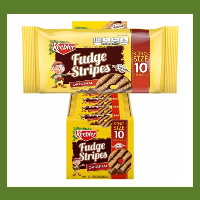 Keebler Fudge Stripes King Size 4.75Oz 10CT