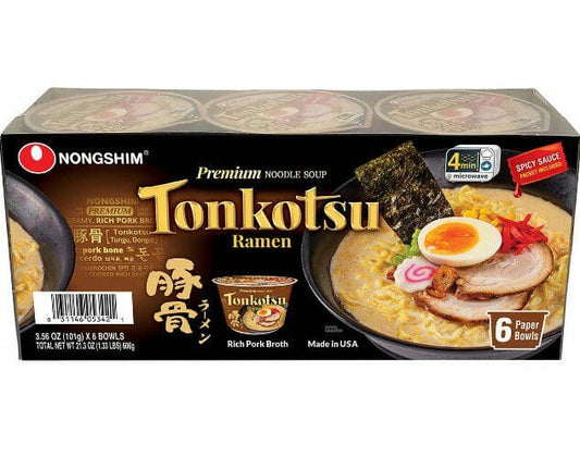 Tonkotsu Noodle Bowl Rich Pork 3.56Oz 6CT
