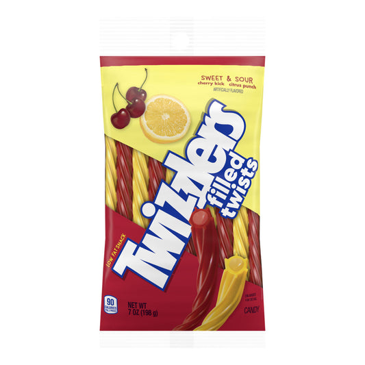 Twizzlers Filled Twists Sweet And Sour 7 Oz