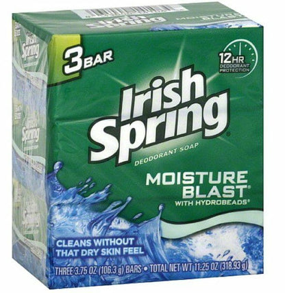 Irish Spring Moisture Blast Soap Bar 3.75Oz 3CT