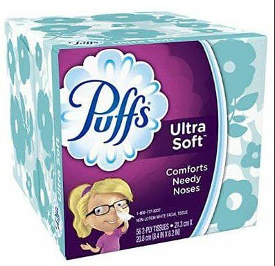 Puffs Facial Tissues Ultra Soft 2 Ply 56Pk 1CT