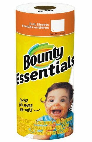 Bounty Paper Towels 2 Ply Essentials 40 Sheets 1CT