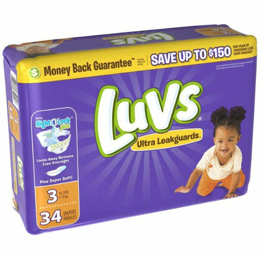 Luvs Diapers Size 3 34CT