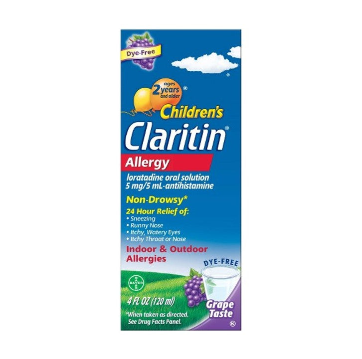 Claritin Childrens Allergy Grape 4 Oz