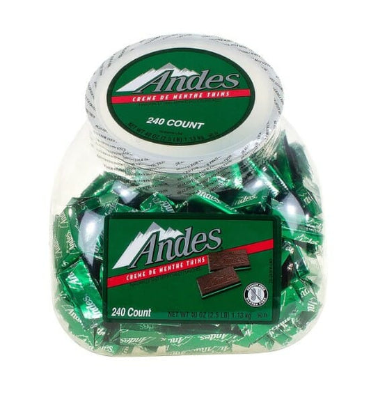 Andes Mint Thins 240 CT Jar
