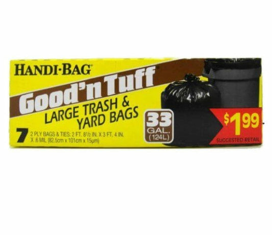 Good N Tuff Trash Bags Flap Tie Xtra Large 33 Gal 7 CT