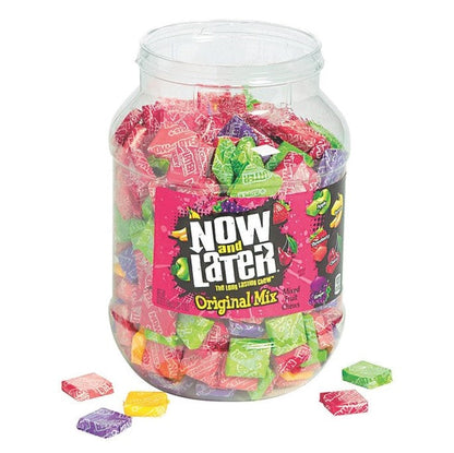 Now & Later Giant Chewy Original Mix Jar 38.1 Oz 385 CT