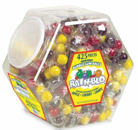 Rain Blo Bubble Gum Balls 425 Pcs Jar