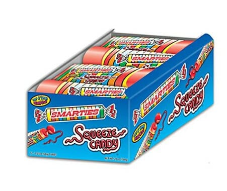 Smarties Sqeeze Candy 2.25 Oz 12 CT