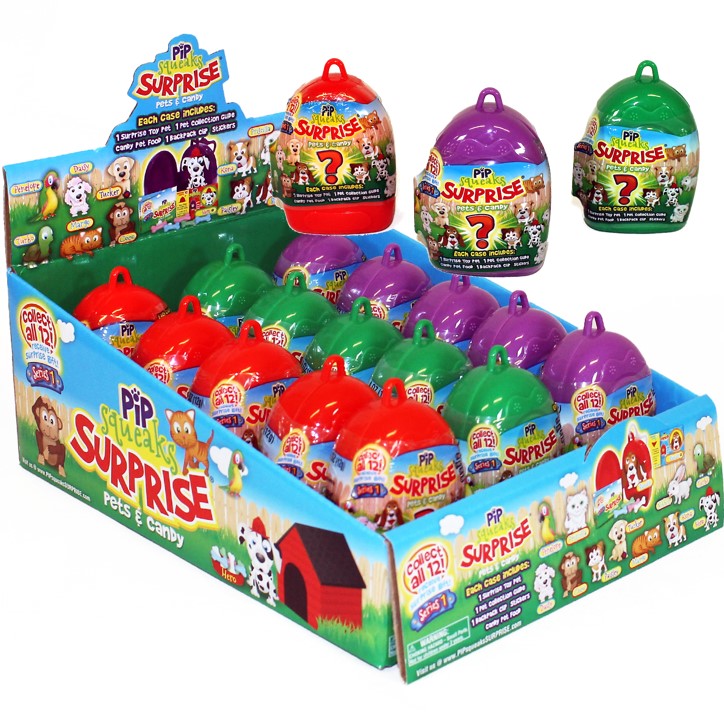 Pip Squeaks Surprise Pets & Candy - 12CT