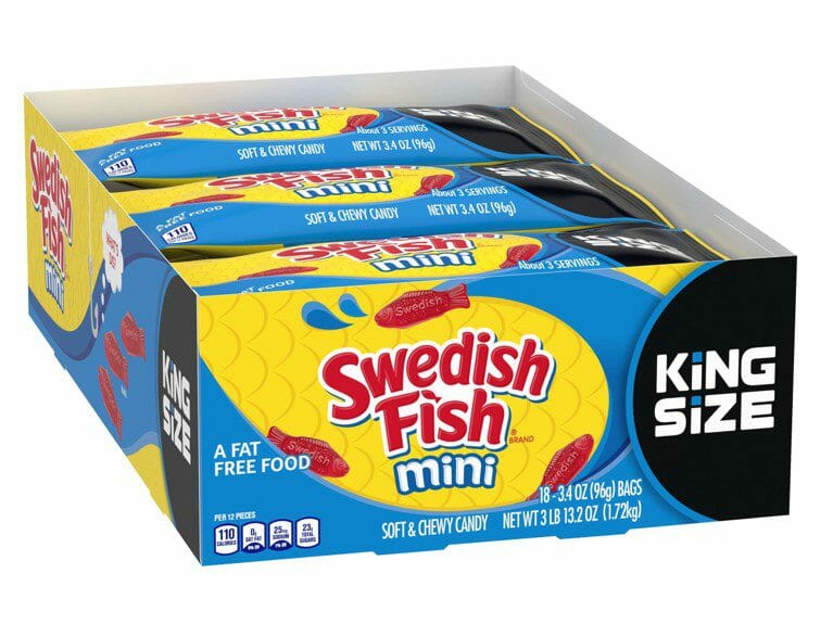 Swedish Fish Mini Ks 3.4Oz 18CT