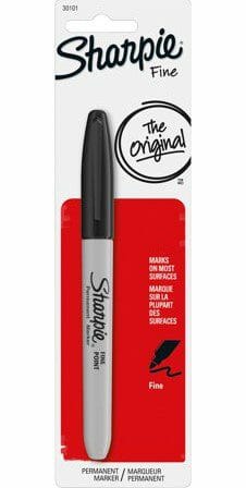 Sharpie Black Marker Fine Tip Black 1CT