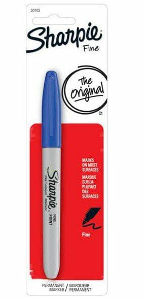 Sharpie Permanent Marker Fine Tip Blue 1CT