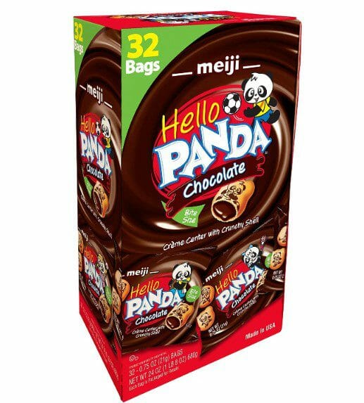 Meiji Hello Panda Chocolate Bite Size 0.75 Oz 32 CT