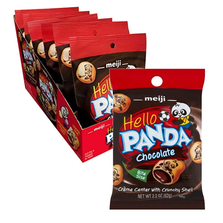 Meiji Hello Panda Bite Size Cookies 2.2 Oz 6 CT