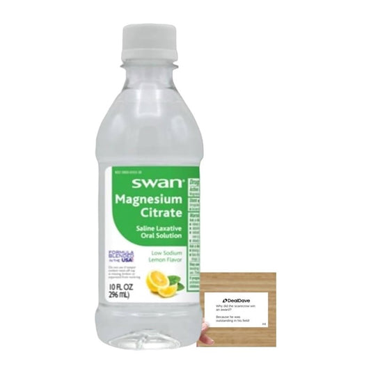 Swan Magnesium Citrate Health Digestion Cleaning 10 OZ 1 CT