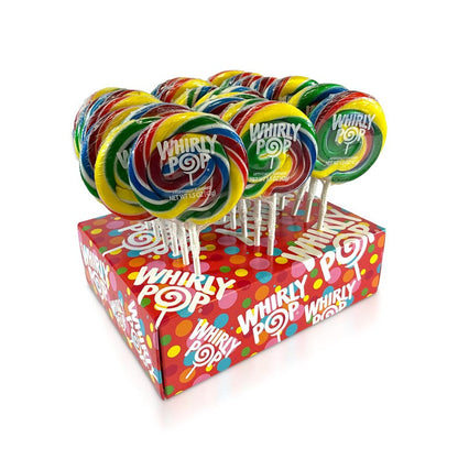 Twirl Pops Rainbow 3" 1.5 OZ 24 CT