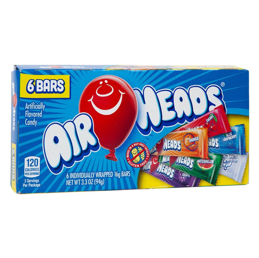 Airheads Variety Pack Theatre Box 3.3Oz 6 Ct