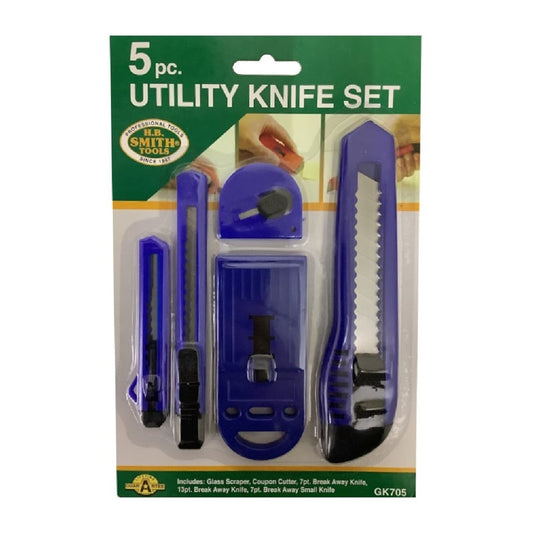 Smiths Utility Knife Set 5 Pc 1CT