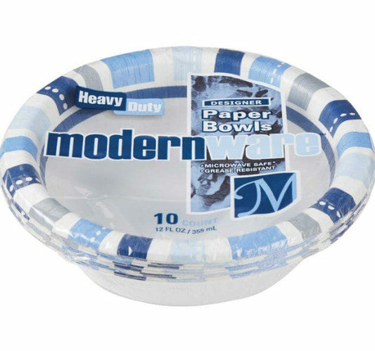 Modernware Paper Bowl 12Oz 10CT #75177