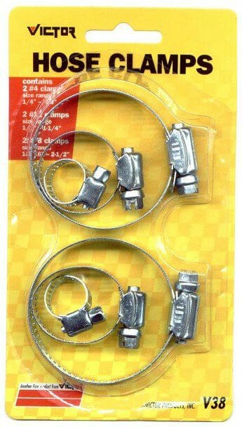 ViCTor Hose Clamps #4, #12, #28 6Pk 1CT
