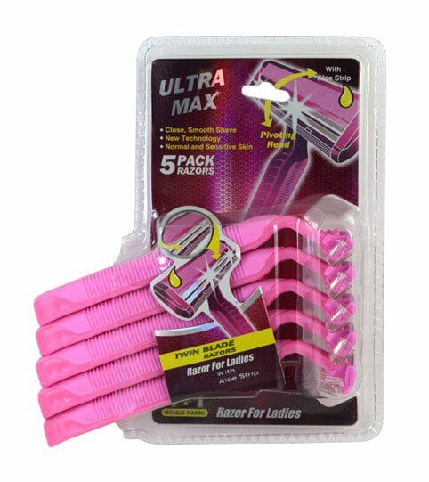Ultra Max Twin Blade Razor For Women 5CT 1Pk