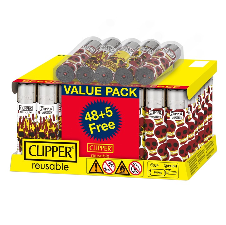 Clipper Lighters 48CT + 5 Free