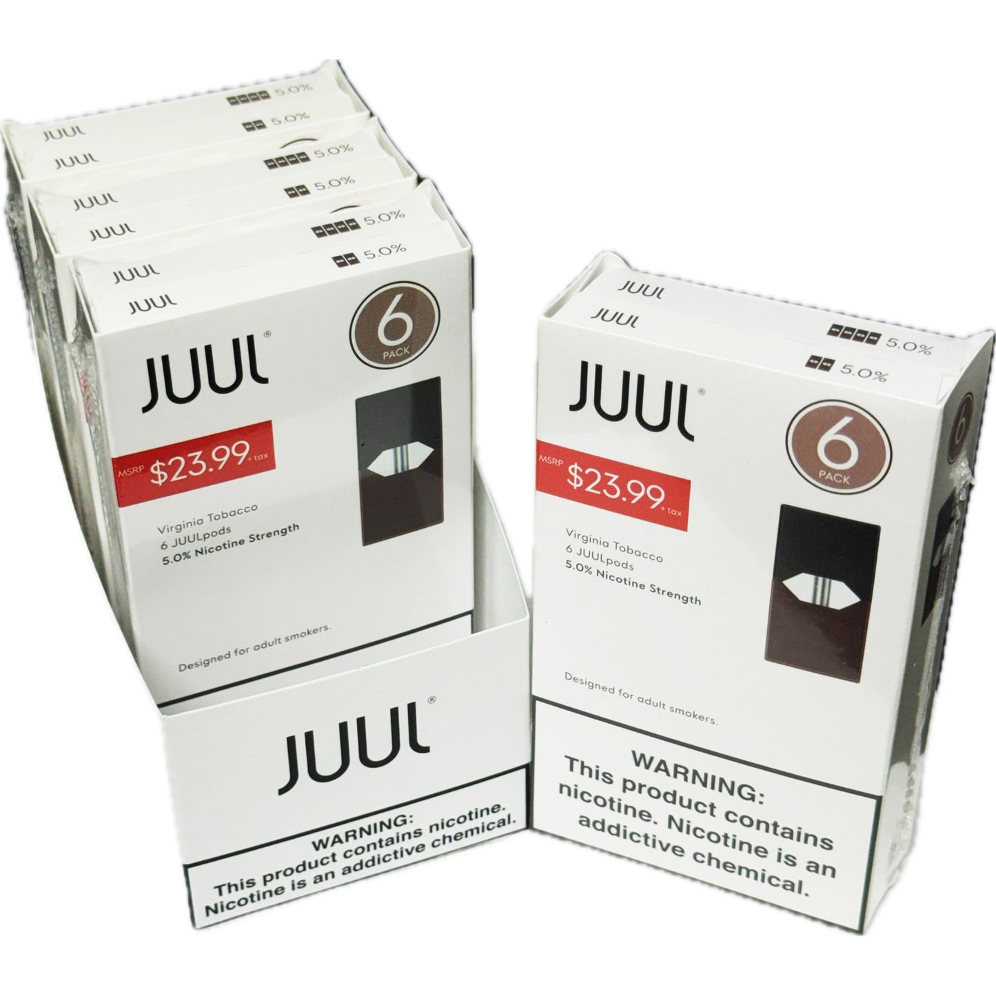 Juul Pre-Priced $23.99 5% 6Pk 4CT