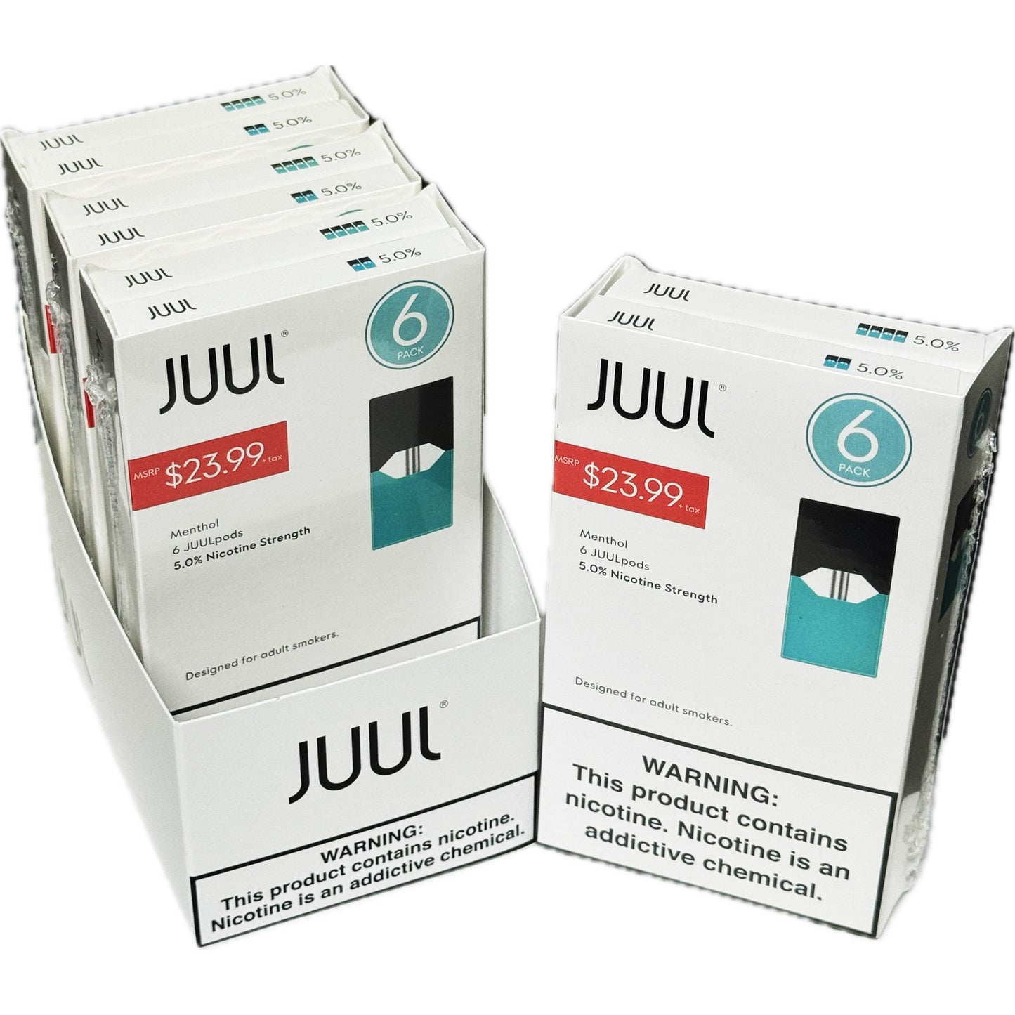 Juul Pre-Priced $23.99 5% 6Pk 4CT