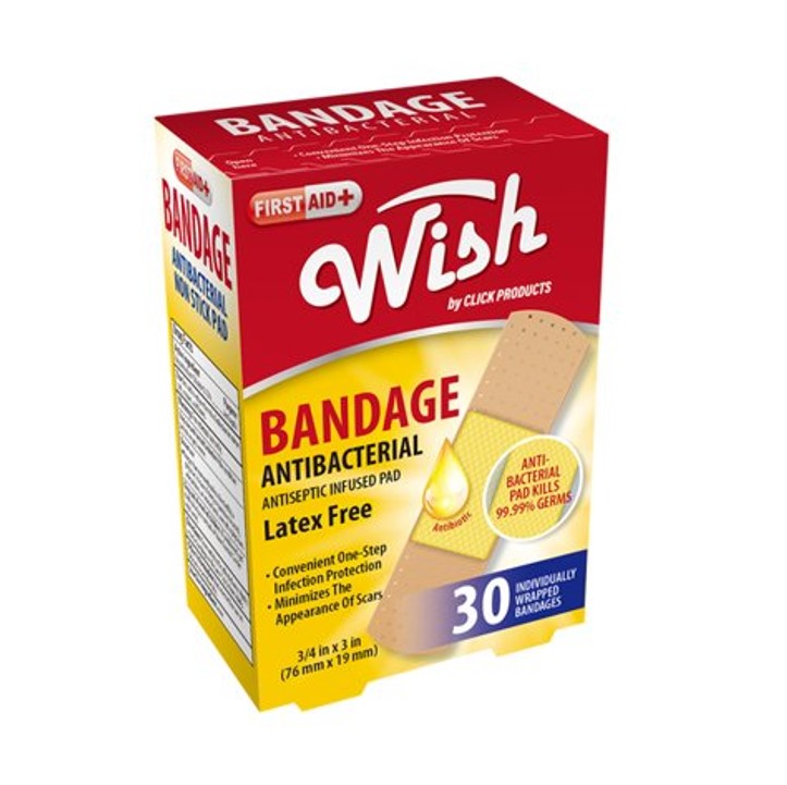 Wish Bandage AntibaCTerial 30 CT