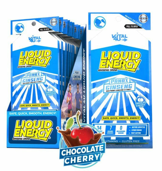 Vital4U Liquid Energy Chocolate Cherry 12CT