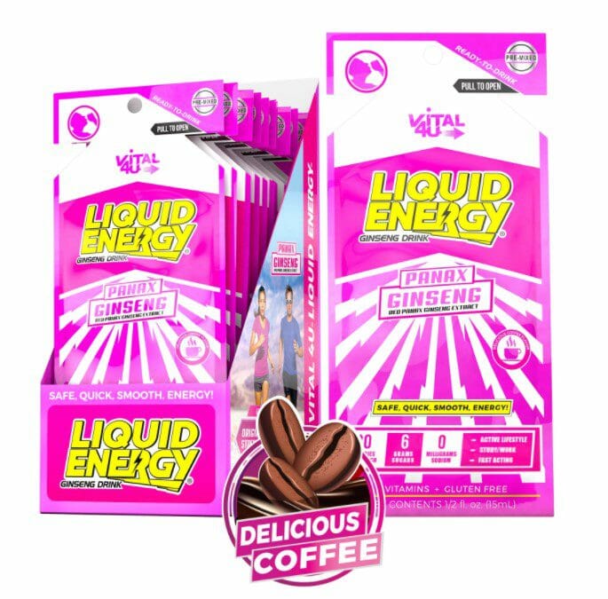 Vital4U Liquid Energy Coffee 12CT