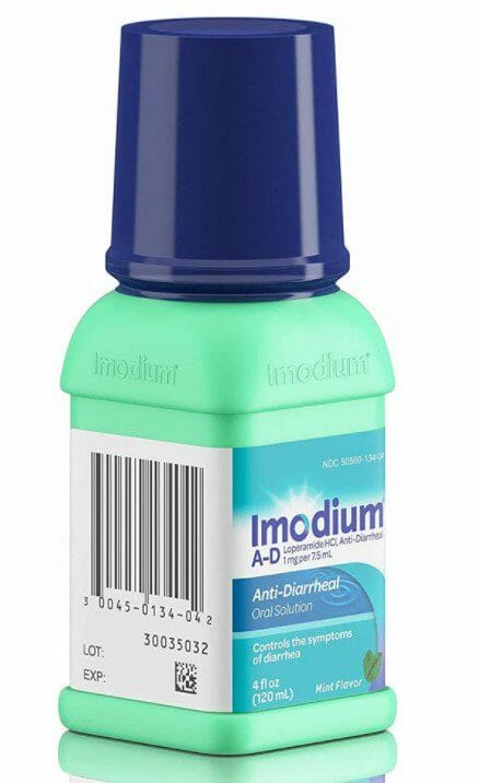 Imodium Liquid Bottle Anti Diarrheal Mint 4Oz