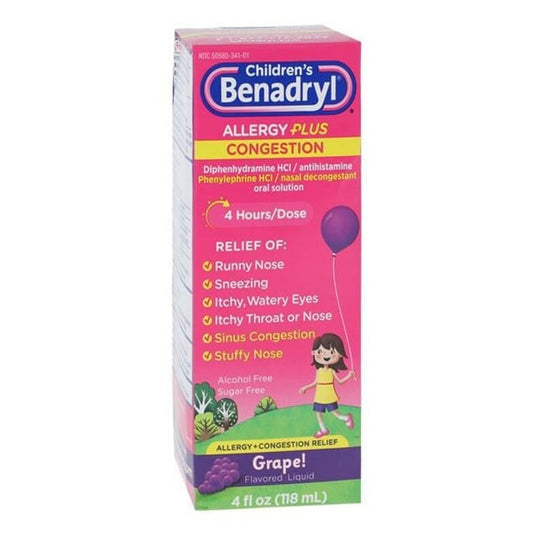 Benadryl Children's Liquid Bottle