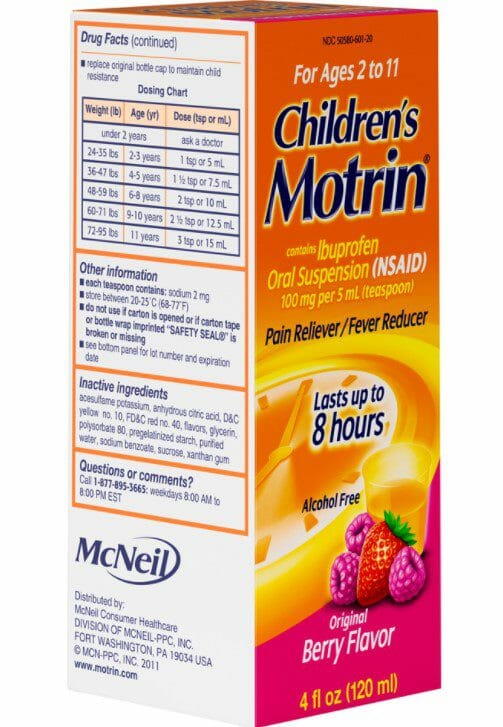 Motrin Childrens Berry 40Z