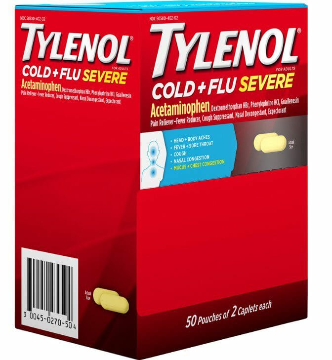 Tylenol Single Dose Box